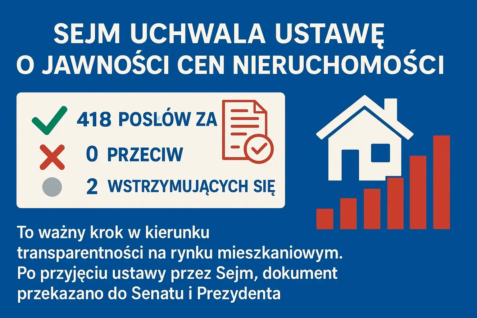 Ilustracja do artykułu: Sejm uchwala ustawę o jawności cen nieruchomości