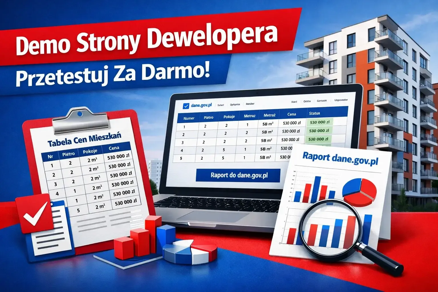 Ilustracja do artykułu: Strona demo dewelopera dla jawności cen mieszkań już dostępna - przetestuj bezpłatnie!